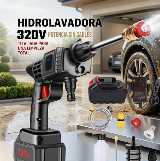 🚿 Hidrolavadora Inalámbrica de Alta Presión + Batería Recargable
