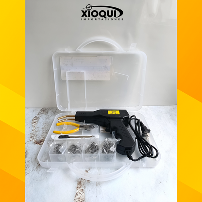 KIT PISTOLA DE SOLDAR PLÁSTICOS – CON GRAPAS Y ESTUCHE