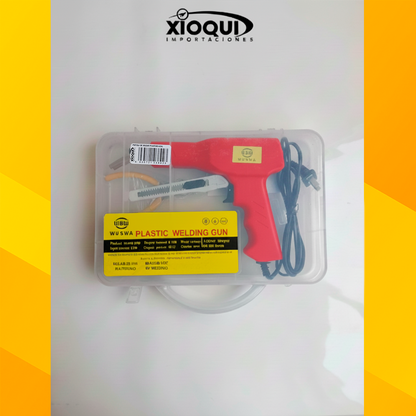 KIT PISTOLA DE SOLDAR PLÁSTICOS – CON GRAPAS Y ESTUCHE