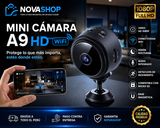 🛡️ MINI CÁMARA A9 HD
